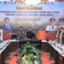 Wagub Sumsel, Cik Ujang saat mendampingi Menteri LHK RI, Hanif Faisol dan Kepala BNPB RI, Suharyanto dalam Rapat Koordinasi Pengendalian Karhutla Tahun 2025.(Foto:J)